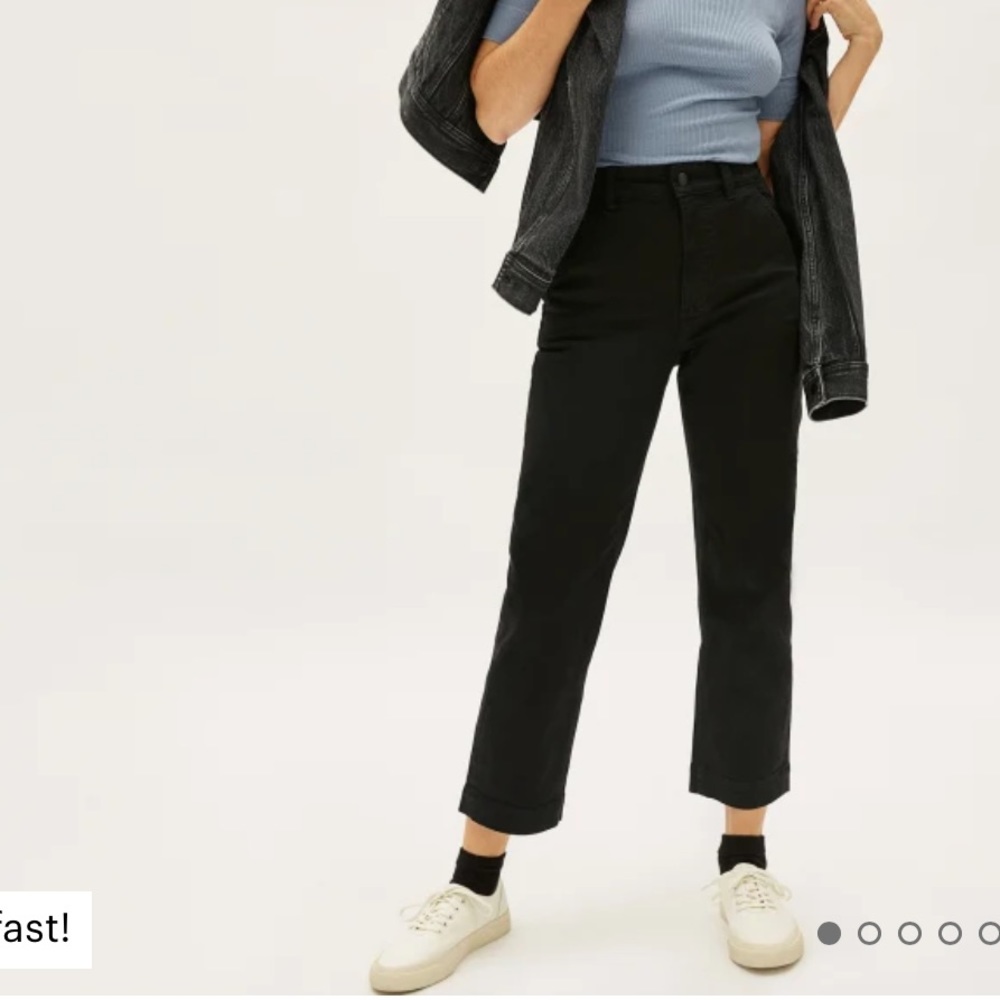 Everlane Straight-Leg Crop (Color: Black, Size: 8, Length: Regular - not Short)